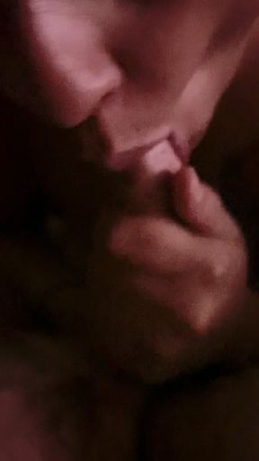 Homemade Amateur Latina Slurping Dick and Licking Ass