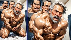 A Group of Mature Men Engage in an Insane Orgy with Cum Inside an Old Man's Ass