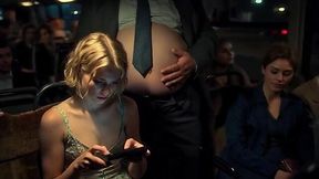 AI-Generated hottie gets seduced on a bus by a fat man