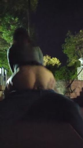 Downtown public fun with best friend!