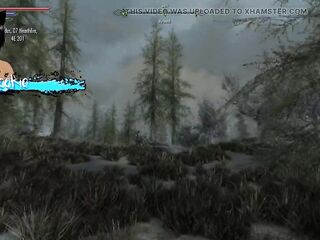 Skyrim B and L mod - Walking down the road and meeting a hot Elf