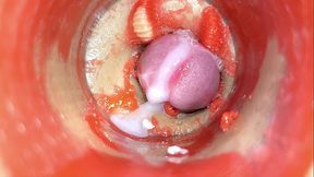 Camera in Vagina, Cervix POV, Tiny Cucked by Giant &lsquo_Couple&rsquo_, Cum in Pussy and Creampie - ASMR