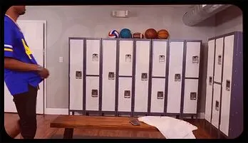 Nerdy Bombshell Abigaiil Morris Locker Room Blowbang Frenzy