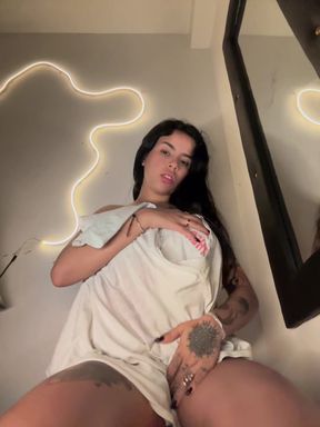 Cute onlyfan with big boobs shows off her tits