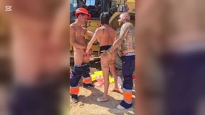 The Inspector of Works Comes Asking for Papers and We Give Her Cock