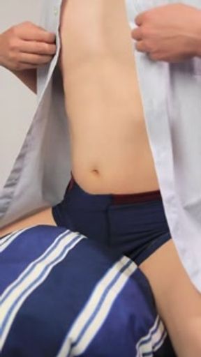 [Hands free cumshot!!] Japanese hot guy humping masturbation [loud moaning]
