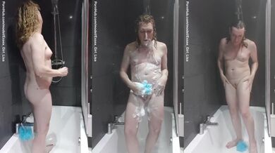 Wet and Soapy in the Shower With Lisa Essex.