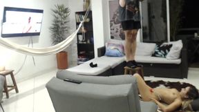 mia booty - 18 year old perfect teen tits and teen ass takes cum facial behind the scenes bts latina casting