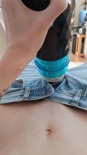 My toy makes me cum on myself