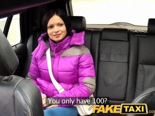 FakeTaxi Woman with large natural bazookas rides jock