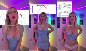 Blonde physics teacher fingers herself in class tease best OnlyFans
