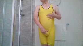 Wank in New singlet