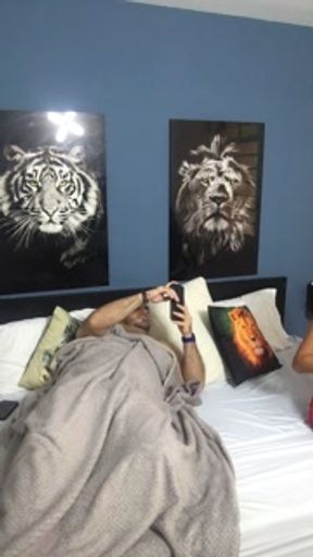 I penetrate my girlfriend's pussy very early in the morning.