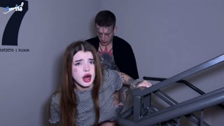 I met a slut on the subway and fucked her in the front door