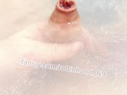 Foreskin piss at bath 🛀 time
