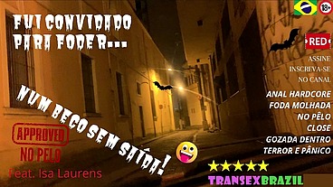 SESSÃO HALLOWEEN - FUI CONVIDADO PARA FODER NUM BECO SEM SAÍDA