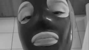 Piss with chastity belt and smoking while