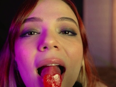 Stacked brunette goes solo toys and masturbation