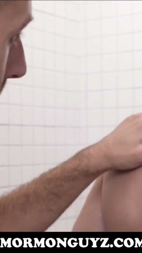 Blonde Mormon Twink Boy Fucked In Shower By Priest   Clip 1