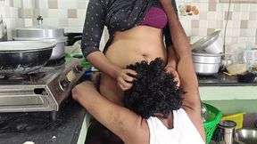 Housewife hot fucking romance in kitchen
