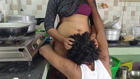 Housewife hot fucking romance in kitchen