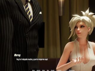 Overwatch XXX - Compassion's Pink Snatch Screwed By 2 Studs - Lenience Route