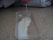 Mega load of sticky sperm