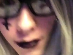 Emo Crossdresser Masturbating Solo
