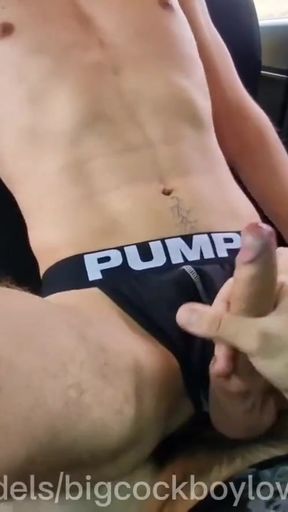 TwinkMilk ripped off his virginity with a stranger in a car.   Clip 1