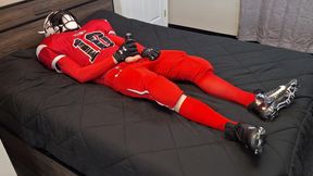 Horny Football Player Jerking off