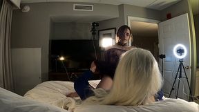 Petite Trans Woman Rides Trans Woman'_s Huge Cock