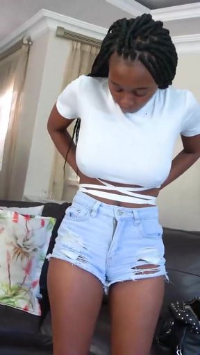 This BIG TITS EBONY went wild.. I swear the ones chasing NYC are always trouble - AfricanCasting   Clip 2