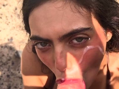 Brenda Trindade POV Outdoor Blowjob And Facial Onlyfans