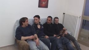 The neighbour fat woman goes for a gangbang