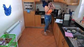 Wife fucks chef in cooking class and cums multiple times