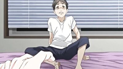 Petite anime teen with huge tits gives a sloppy blowjob and takes it deep in her ass