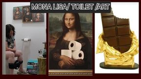 MONA LISA MAKES UNDERWATER SCULPTURES PEES ON EM