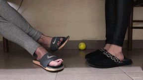 FEET PLAYING WITH TOY BALL - MOV HD