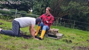 Worship And Punishment In Dunlop Rubber Boots