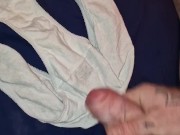 Cumming all over wifes used knickers,,,, wanna buy them