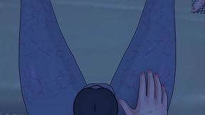 Ring: Futa Yamamura Sadako Climbs out of the TV for Fucking | Female Taker POV