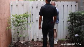 Sucking a strangers cock in public