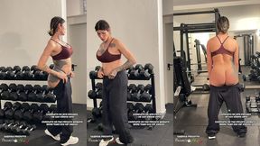 assine ja para ver a travesti pauzuda, a musa do porno brasileiro gozando sozinha na academia.