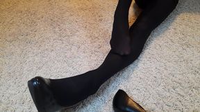 Foot in Pantyhose