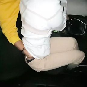 Cruising Married Straight Uber Driver Fucks Me Bareback Until He Cums Inside My Ass in His Car