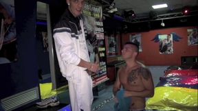 Twink submissive to the sneakers of tony