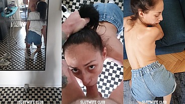 CFNM Facefuck Frenzy: Candie Cross Submits Instantly & Takes Every Inch Raw