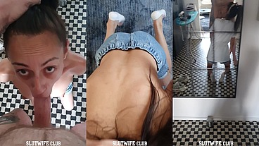 CFNM Facefuck Frenzy: Candie Cross Submits Instantly & Takes Every Inch Raw