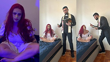 7 NOITES DE TERR0R - O Ex0rc!sta - Facefucking hardcore e piroca grossa no cuzinho COMPLETO