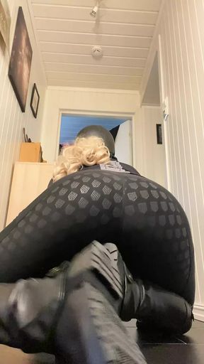 Cum on my riding helmet